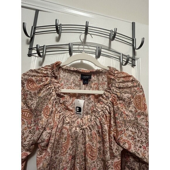 Buckle Daytrip floral blouse Women’s XS Ditzy Cottagecore Lightweight Boho Pink - Picture 14 of 15